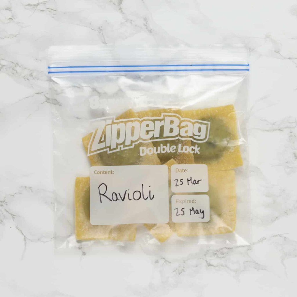 how long can ravioli stay in fridge
