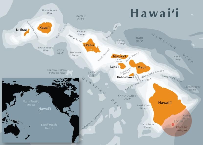 is hawaii south of the equator