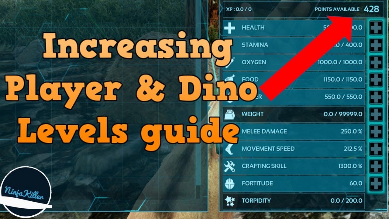 how to change max level ark