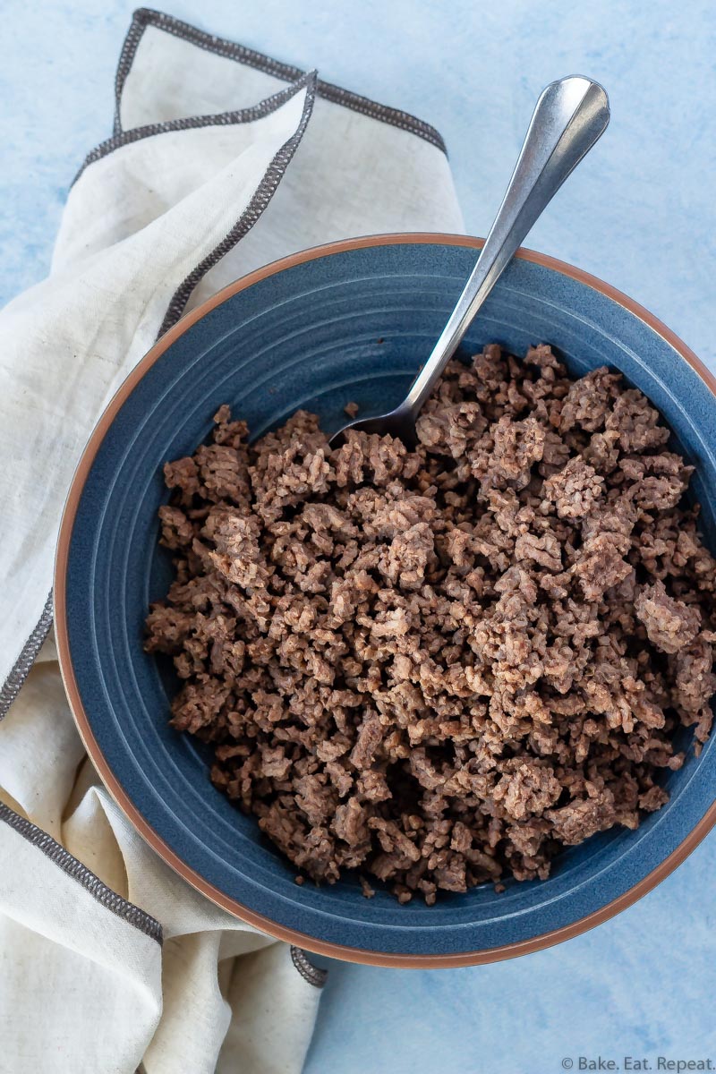 how many cups is a pound of cooked ground beef