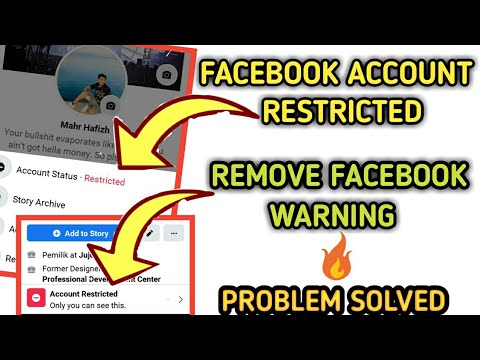 how to remove restriction on facebook