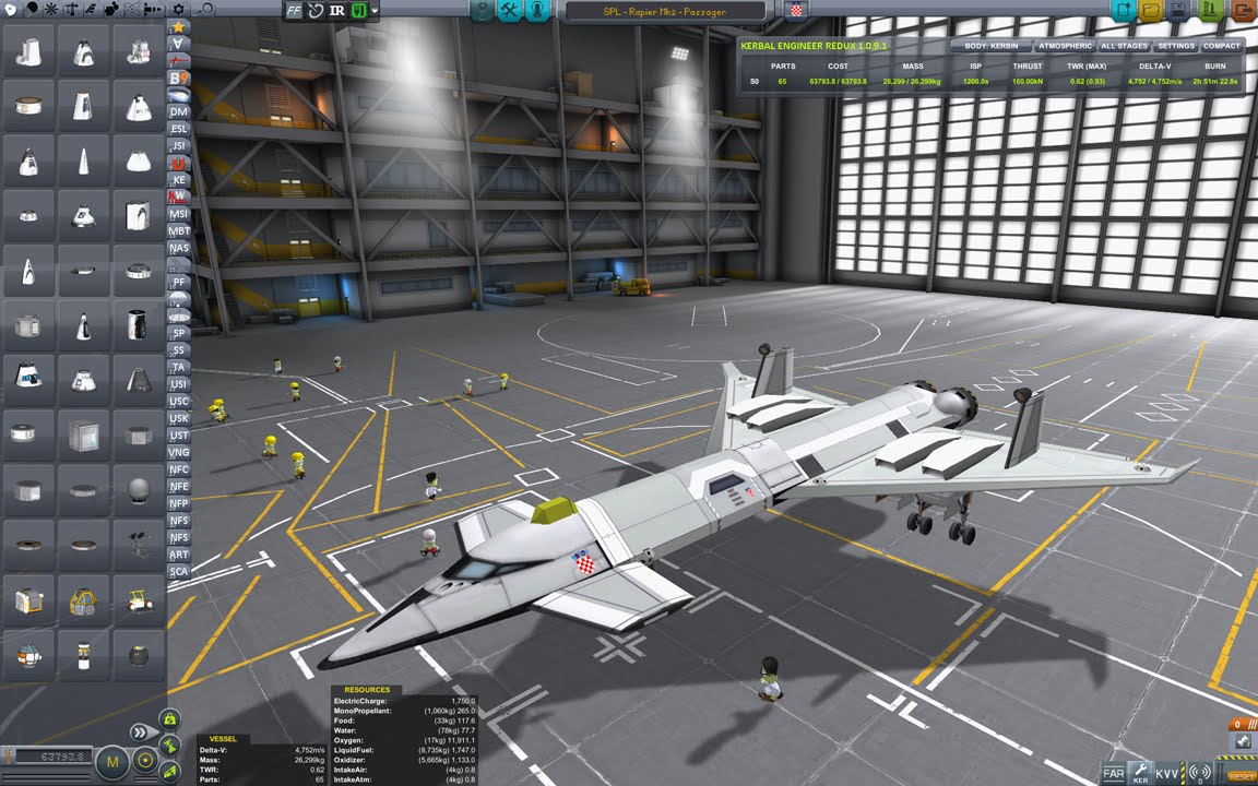 how to build a space plane ksp