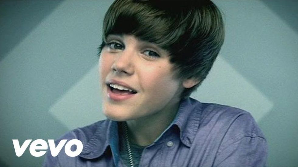 how old was justin bieber when he sang baby