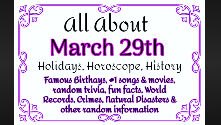 how many days ago was march 29