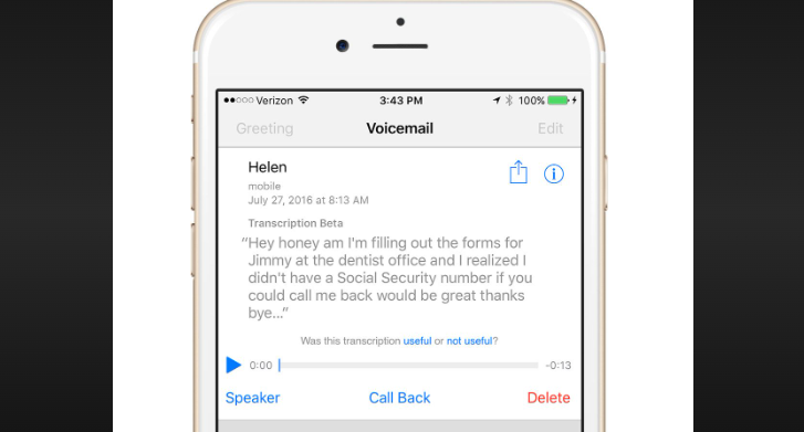 ios 10 voicemail
