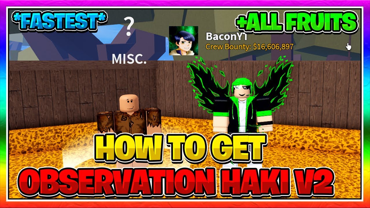 how to get observation haki v2 in blox fruits