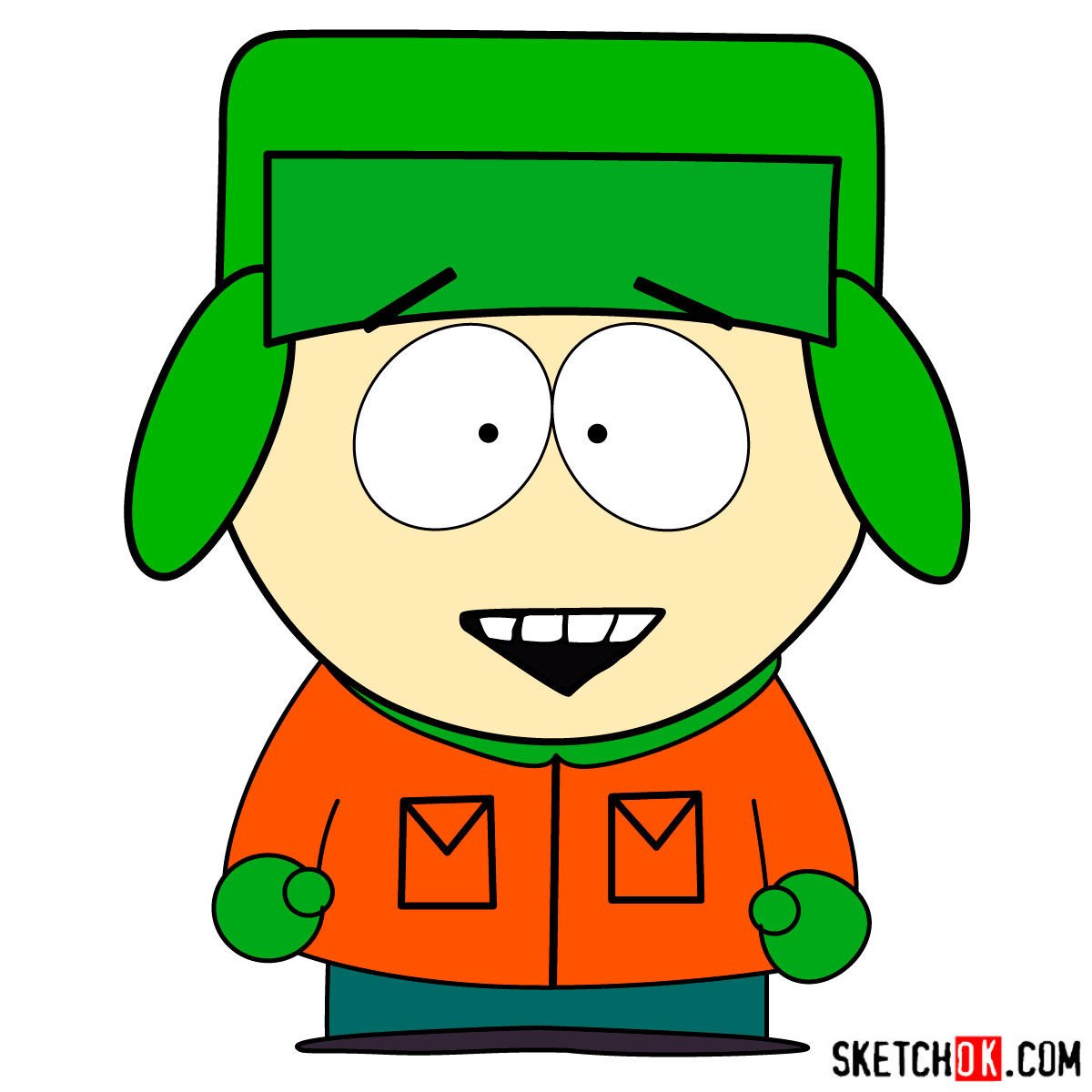 how to draw south park characters