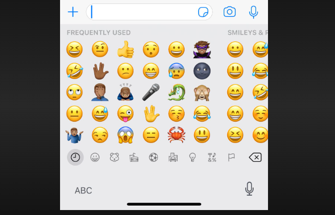 can't add emojis to sim card contacts