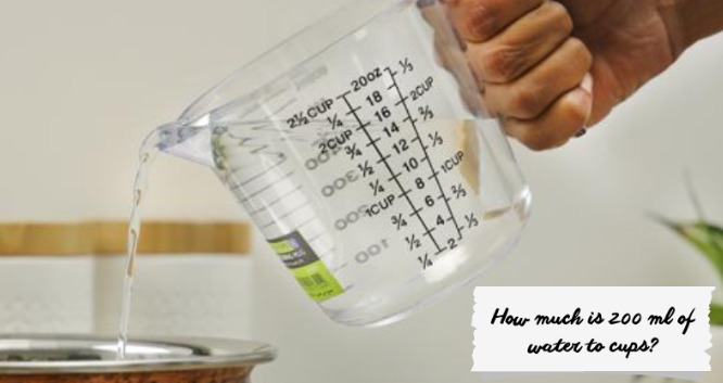 how much is 200 ml water