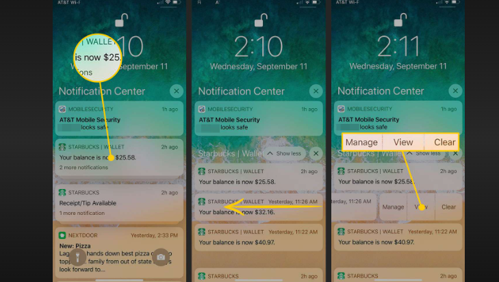 how to see older notifications on iphone