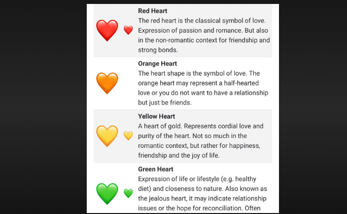yellow heart meaning