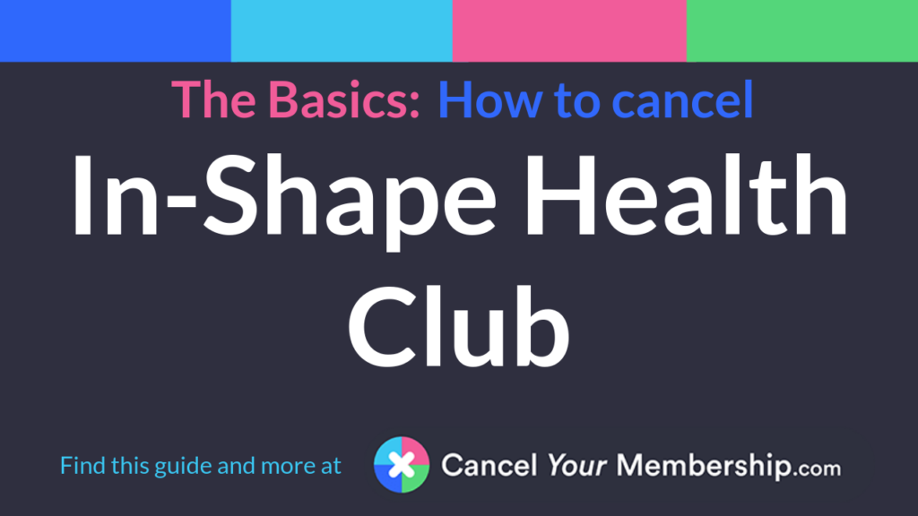 cancel inshape membership
