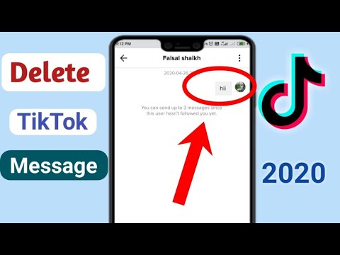 how to delete tiktok messages