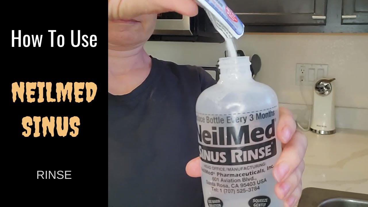 how to clean neilmed sinus rinse bottle