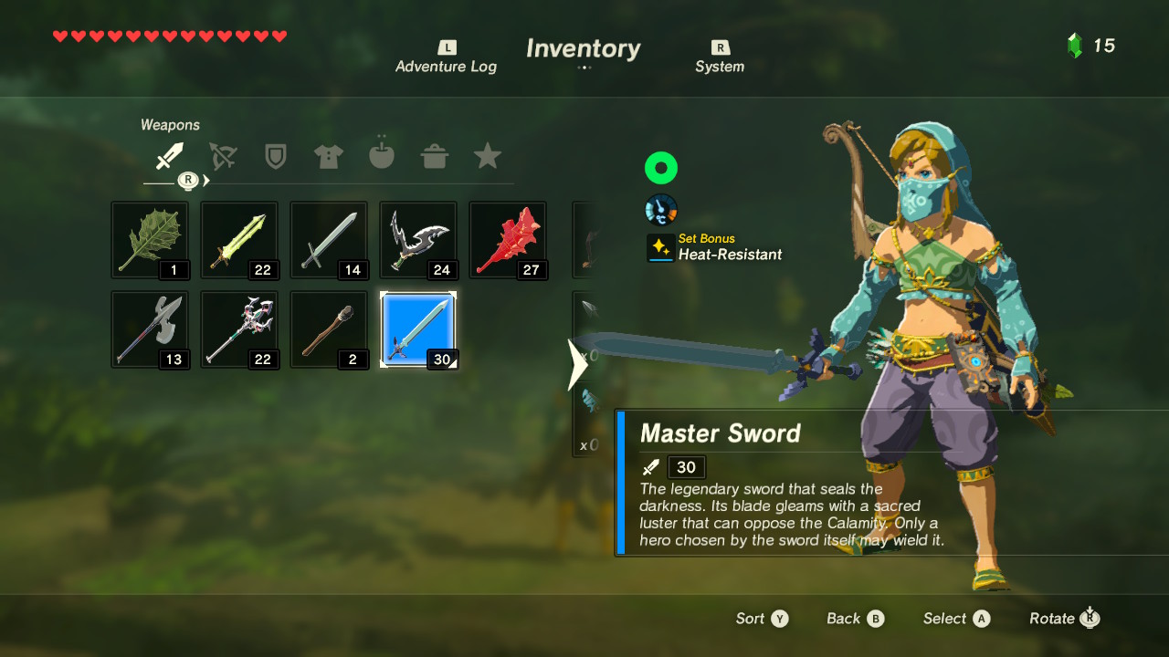 Unlocking the Master Sword in Breath of the Wild How Many Hearts Do