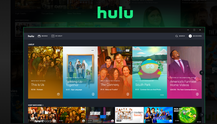 how to switch profiles on hulu app windows 10
