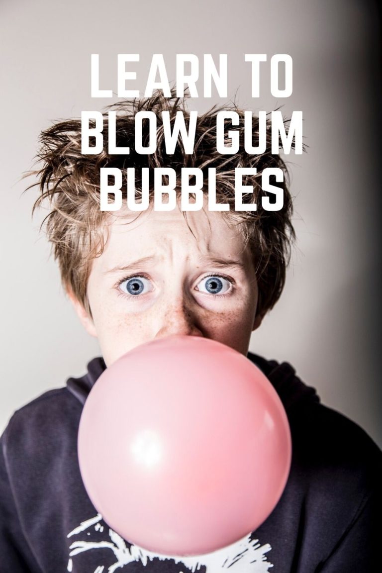 how to blow a bubble with gum